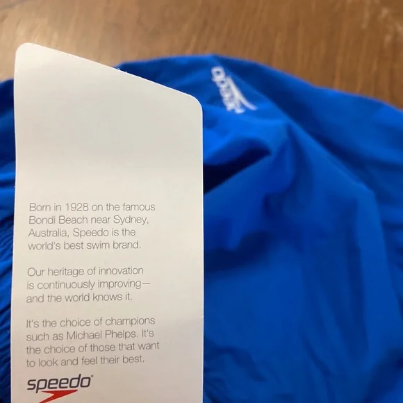 NWT Speedo Racing Pants Medium Sapphire Blue 32” inseam - Picture 4 of 9